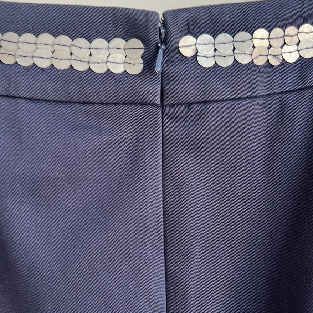Tory Burch Navy Pencil Skirt